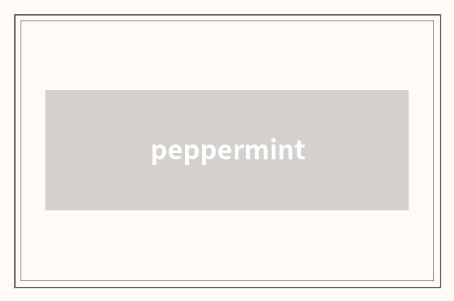 peppermint