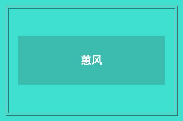蕙风