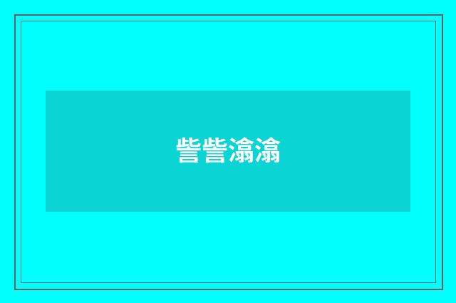 訾訾潝潝