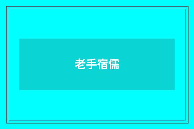 老手宿儒