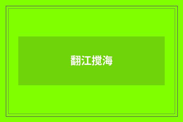 翻江搅海