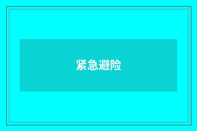 紧急避险