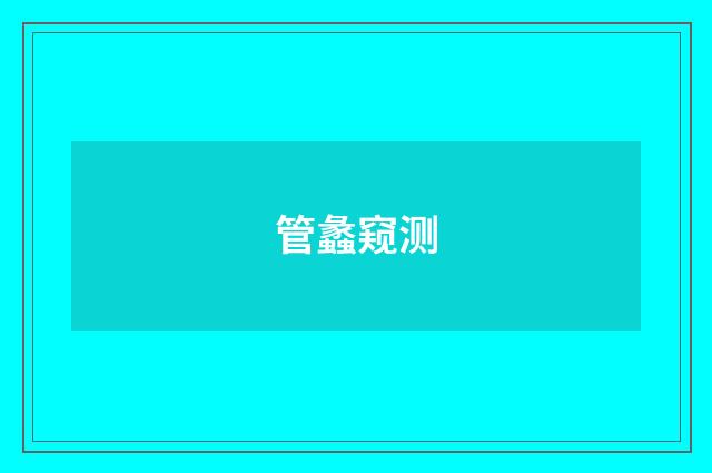 管蠡窥测