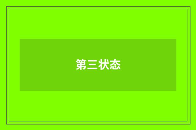 第三状态