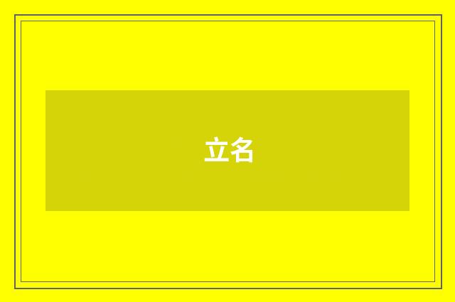 立名
