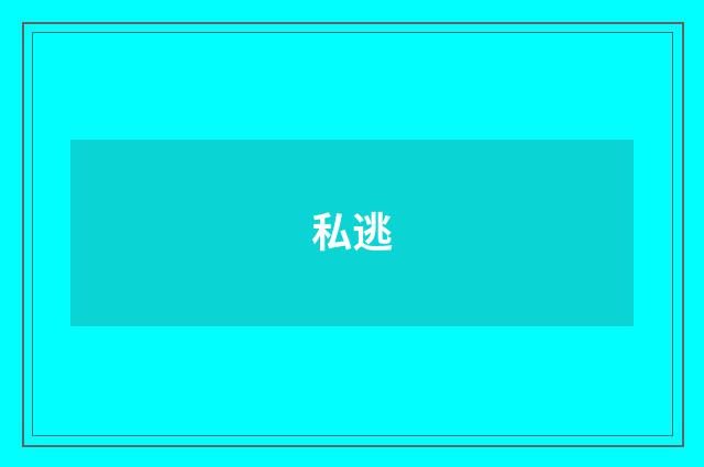私逃