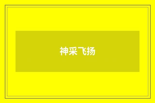 神采飞扬