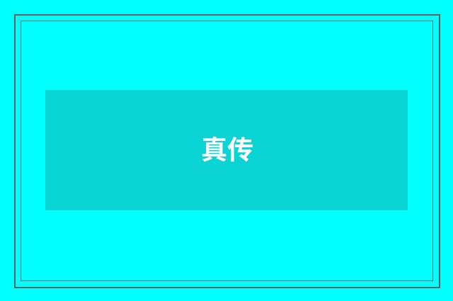 真传