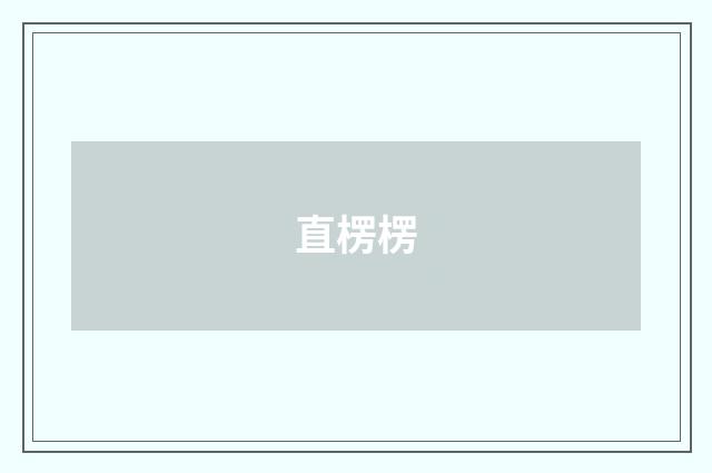 直楞楞