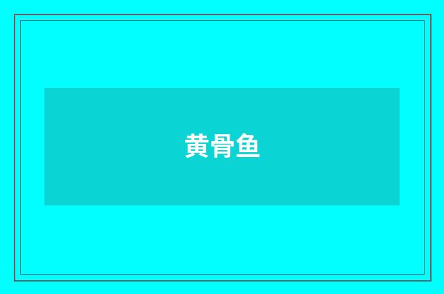 黄骨鱼