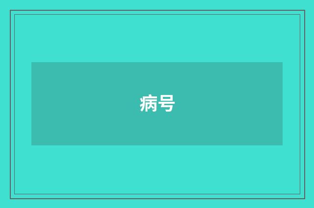 病号