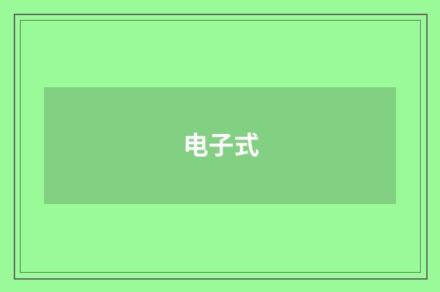 电子式