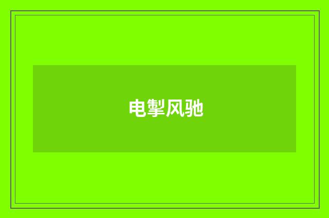电掣风驰