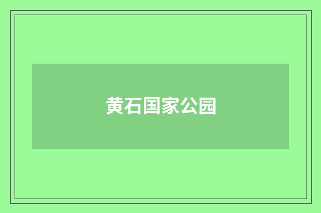 黄石国家公园