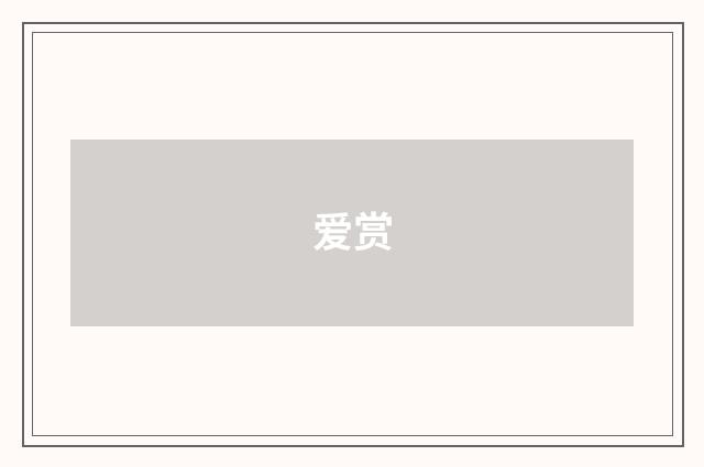爱赏