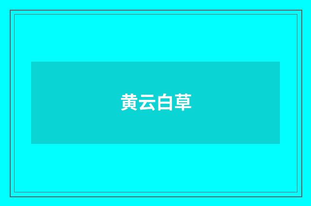 黄云白草