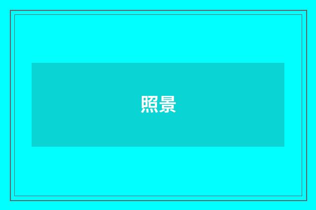 照景