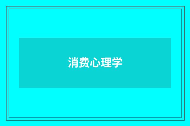 消费心理学