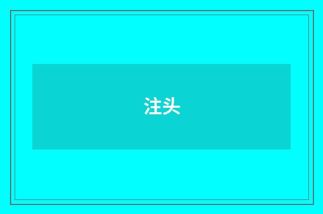 注头