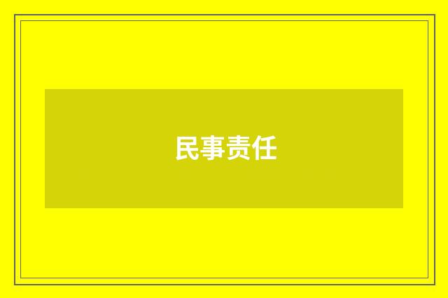 民事责任