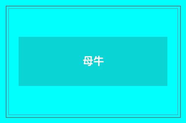 母牛