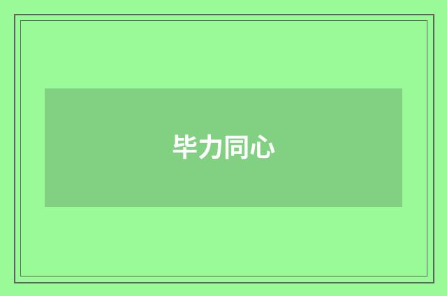 毕力同心