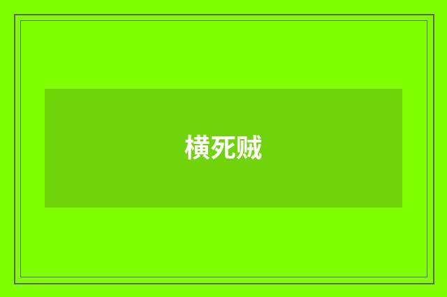 横死贼
