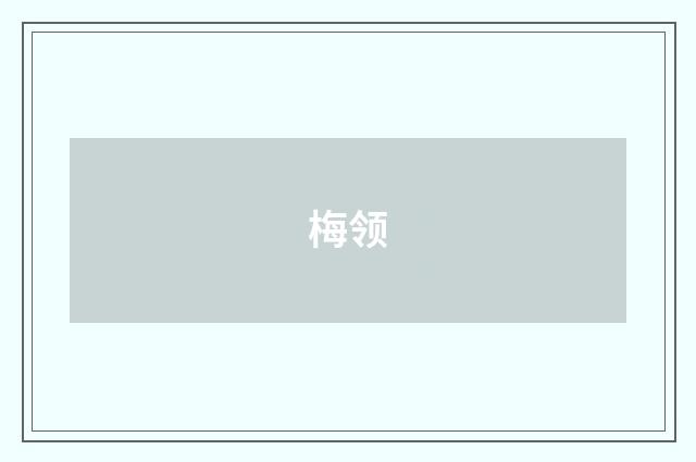 梅领
