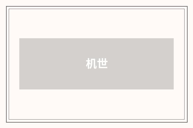 机世