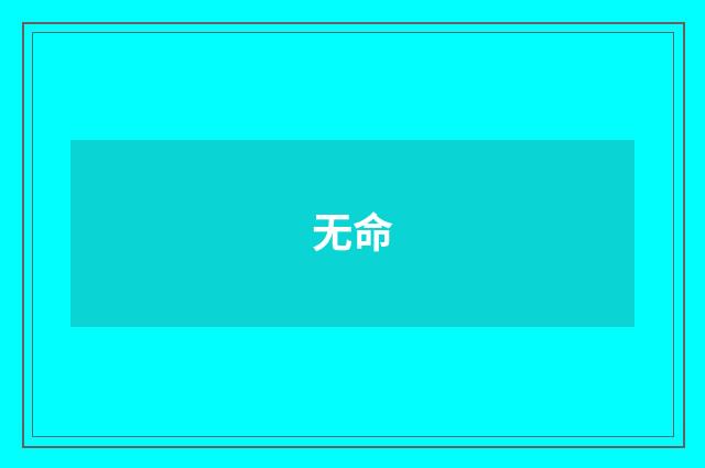 无命