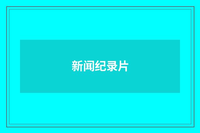 新闻纪录片