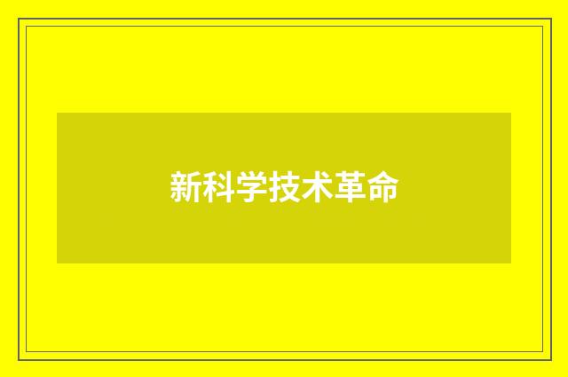 新科学技术革命