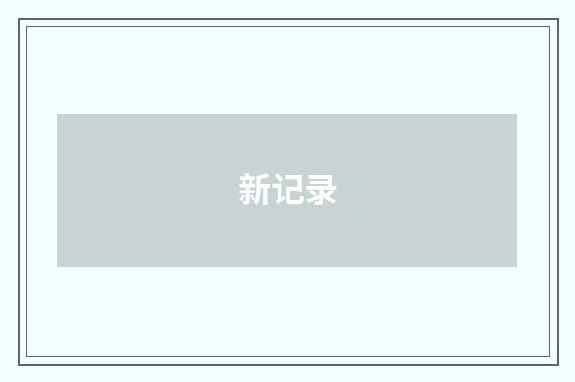 新记录