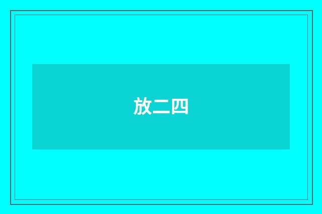 放二四