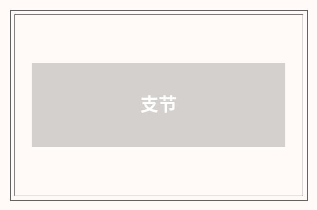 支节