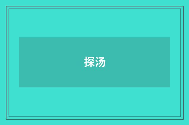 探汤