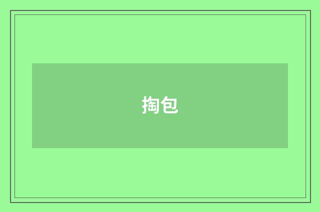 掏包