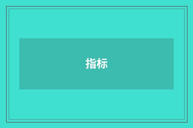 指标