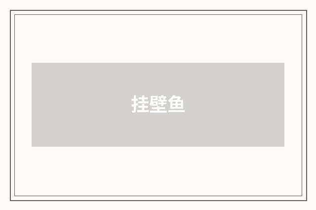 挂壁鱼