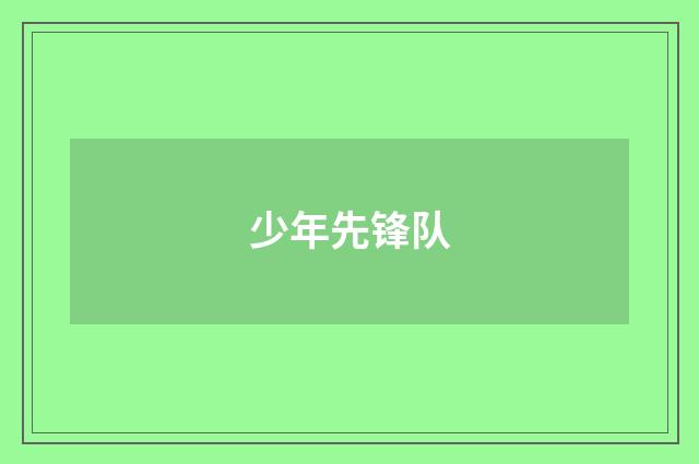 少年先锋队