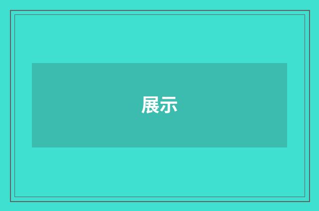展示