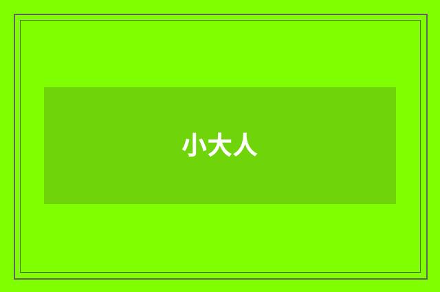 小大人