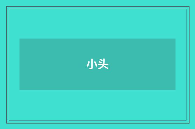 小头