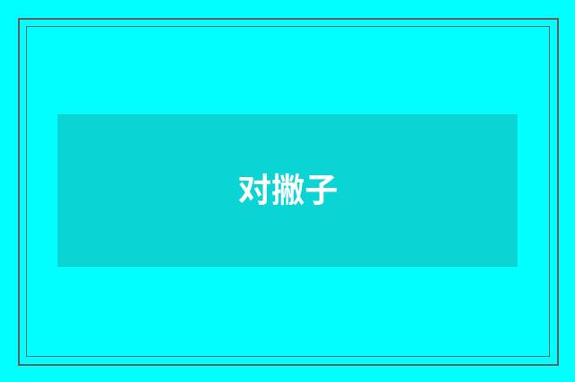 对撇子