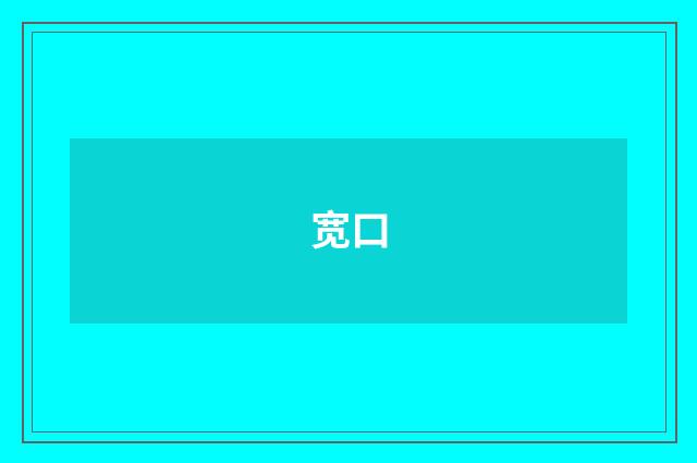 宽口
