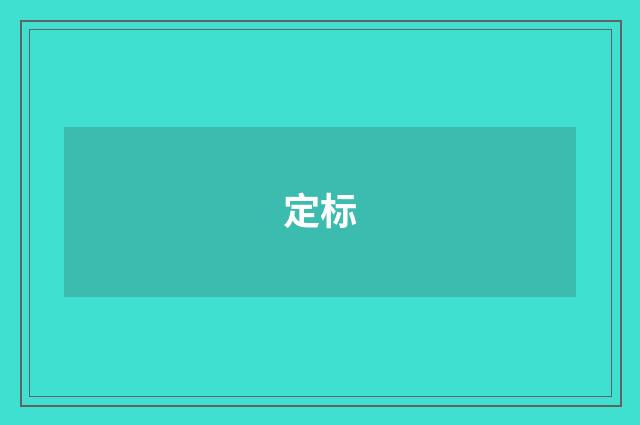 定标