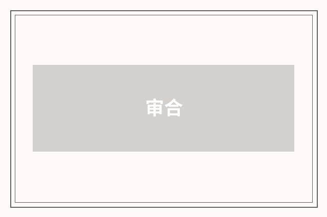审合