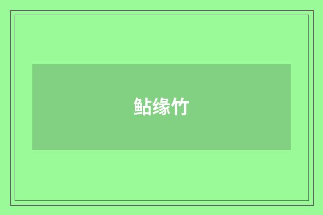 鲇缘竹