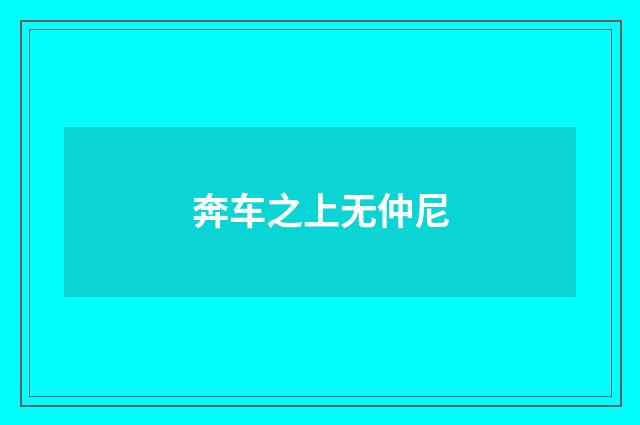 奔车之上无仲尼