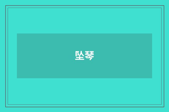 坠琴